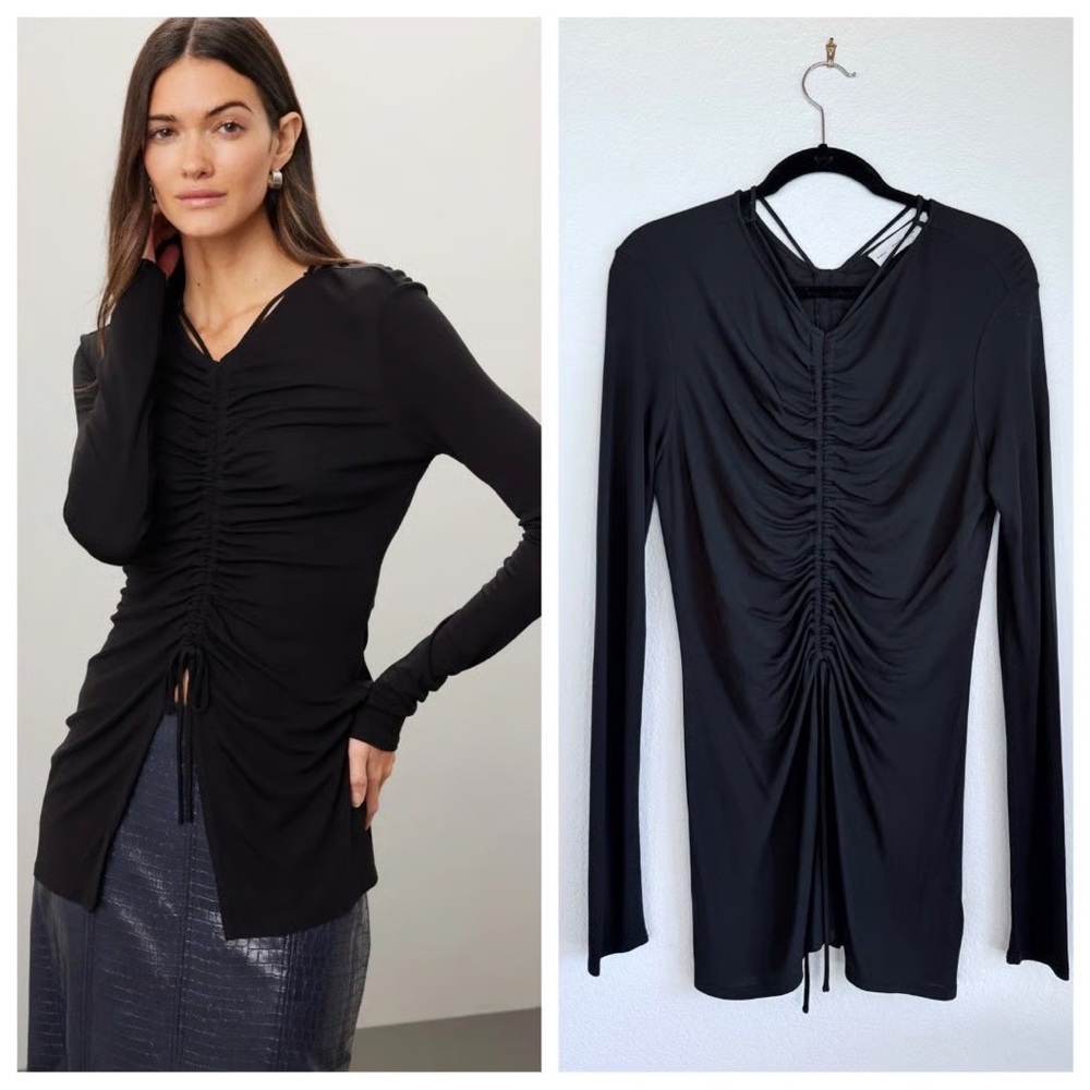 Proenza Schouler White Label Gathered Detail Long Sleeve